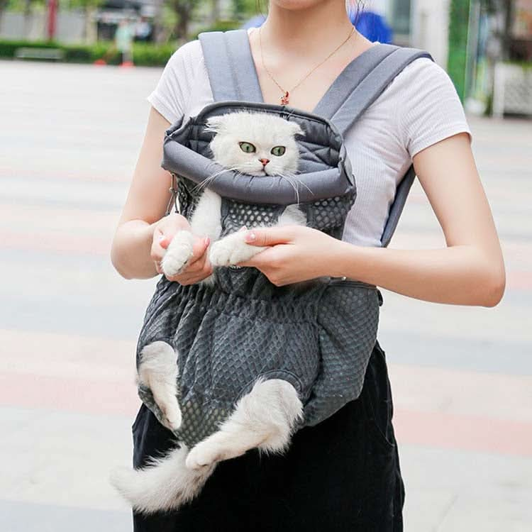 Doglemi Pet Outing Backpack Dog Shoulder Chest Bag Breathable Mesh Dog Cat Bag - Reluova