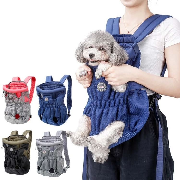 Doglemi Pet Outing Backpack Dog Shoulder Chest Bag Breathable Mesh Dog Cat Bag - Reluova