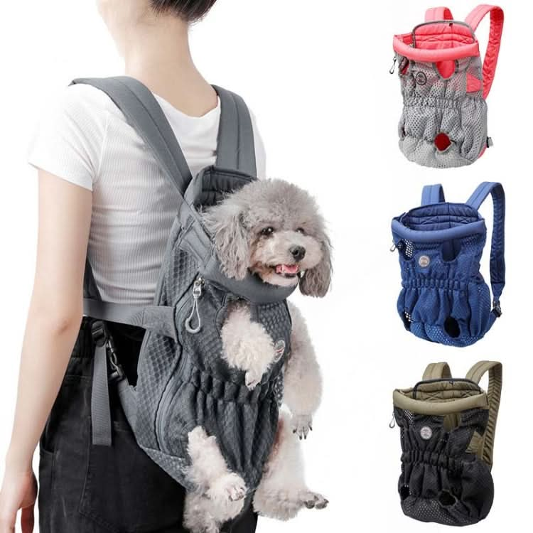 Doglemi Pet Outing Backpack Dog Shoulder Chest Bag Breathable Mesh Dog Cat Bag - Reluova