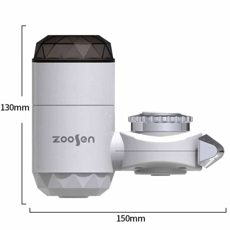 Zoosen Electric Hot Water Faucet Connection Type Instant Hot Water Faucet CN Plug, Style:White + Leak Protection - Reluova