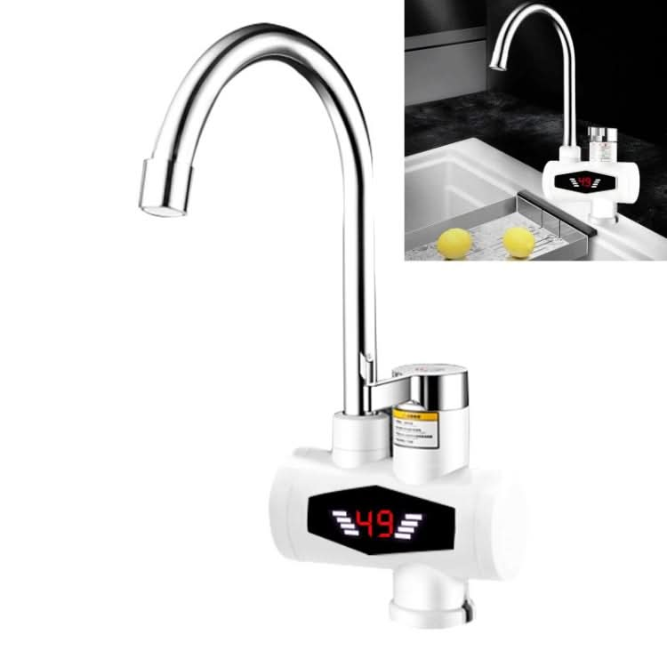 Dynamic Digital Display Instant Heating Electric Hot Water Faucet Kitchen&Domestic Hot&Cold Water Heater EU Plug - Reluova