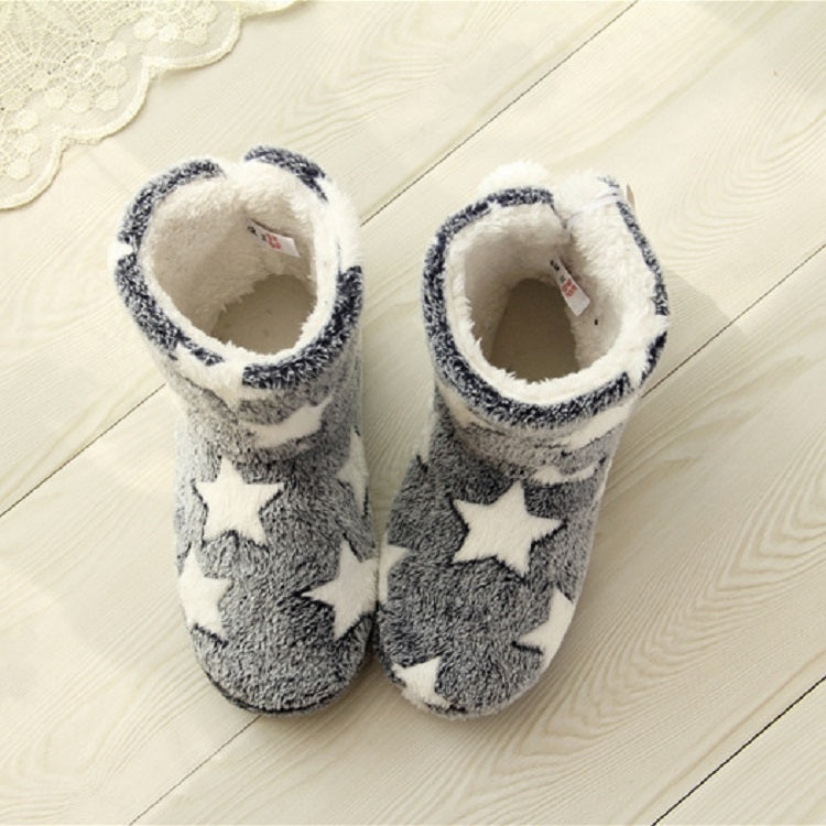 Winter Thick Bottom Home Boots Cotton Slippers For Women