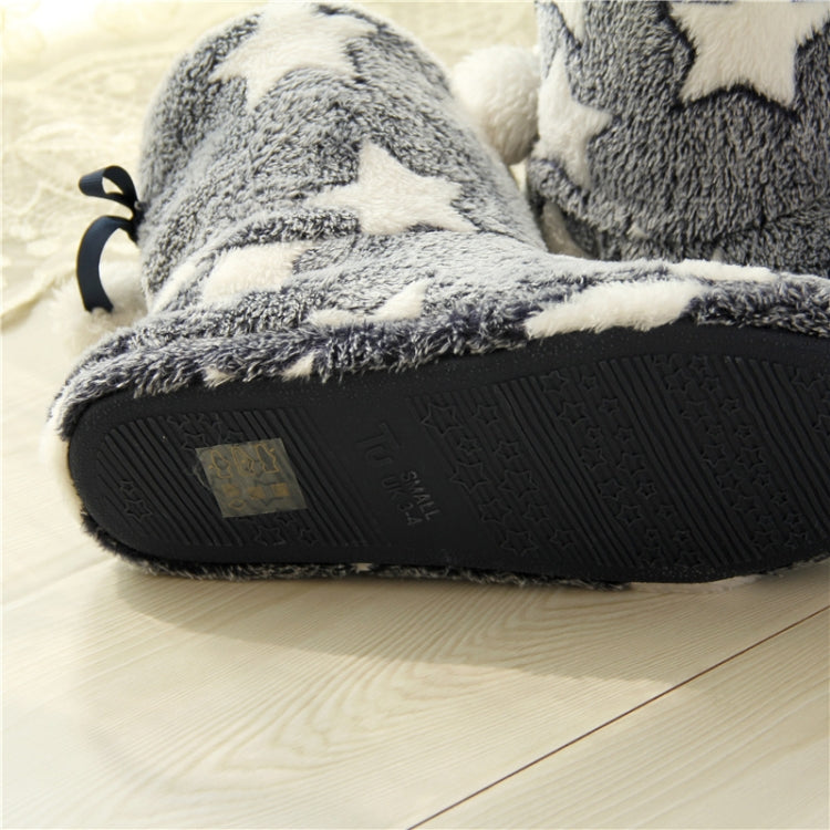 Winter Thick Bottom Home Boots Cotton Slippers For Women