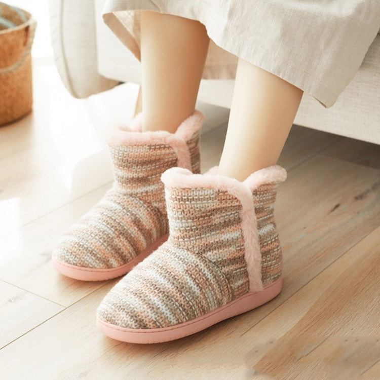 Winter Non-Slip Thick-Soled Indoor Cotton Slippers Home Boots