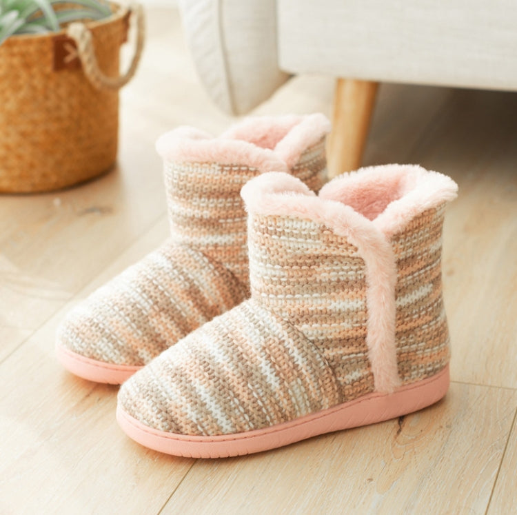 Winter Non-Slip Thick-Soled Indoor Cotton Slippers Home Boots