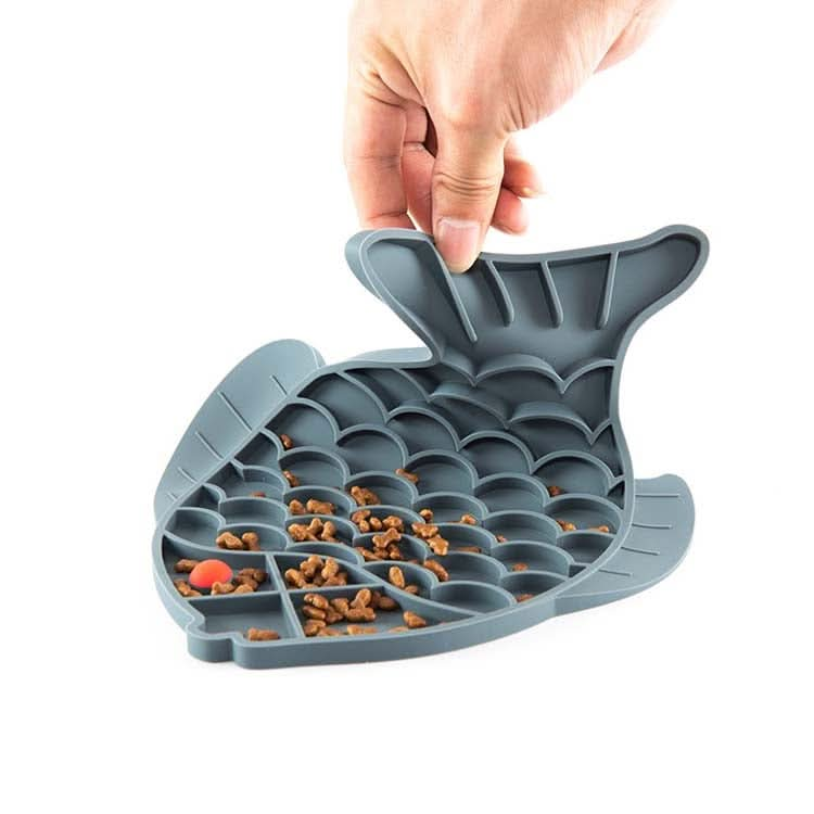 Pet Cats and Dogs Silicone Slow Food Mat Anti-choke Bowl - Reluova