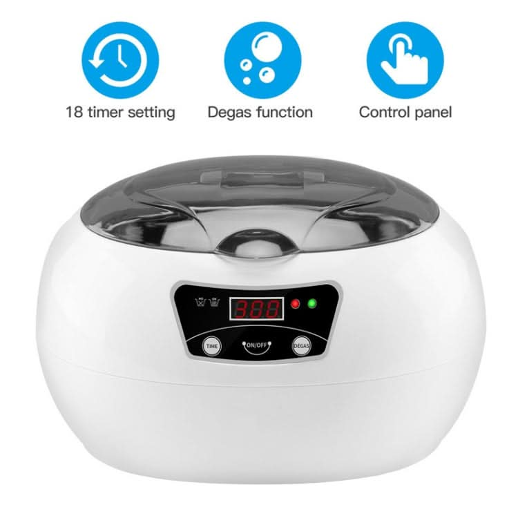 35W 600ml Mini Ultrasonic Cleaner Glasses Jewelry Household Ultrasonic Cleaner-Reluova