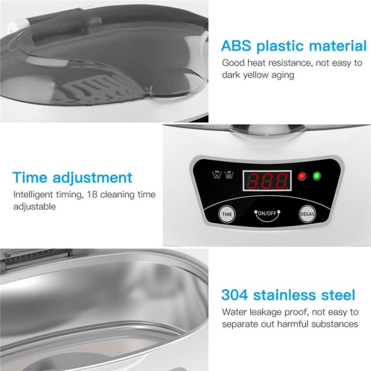 35W 600ml Mini Ultrasonic Cleaner Glasses Jewelry Household Ultrasonic Cleaner-Reluova