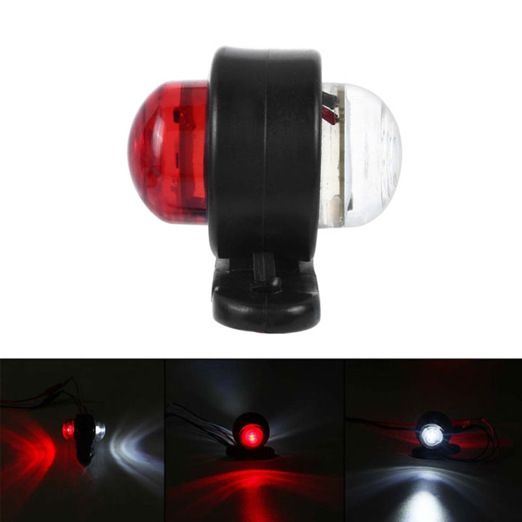 2 Pairs X9 12-24V Mini Double-Sided Red And White Truck Side Lights Modified Special Side Lights