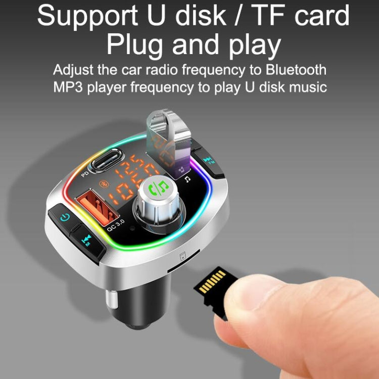 BC63 Colorful Car Card MP3 Player Multifunctional Bluetooth Receiver U Disk Charger Car Cigarette Lighter ÎҵÄÉ̵ê