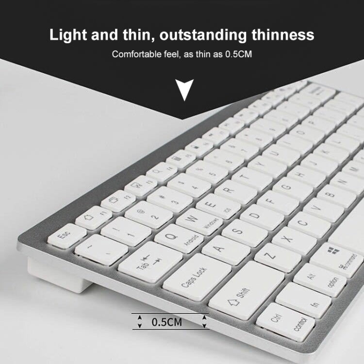 X5 Ultra-Thin Mini Wireless Keyboard + Wireless Mouse Set, Support Win / Android / IOS System My Store