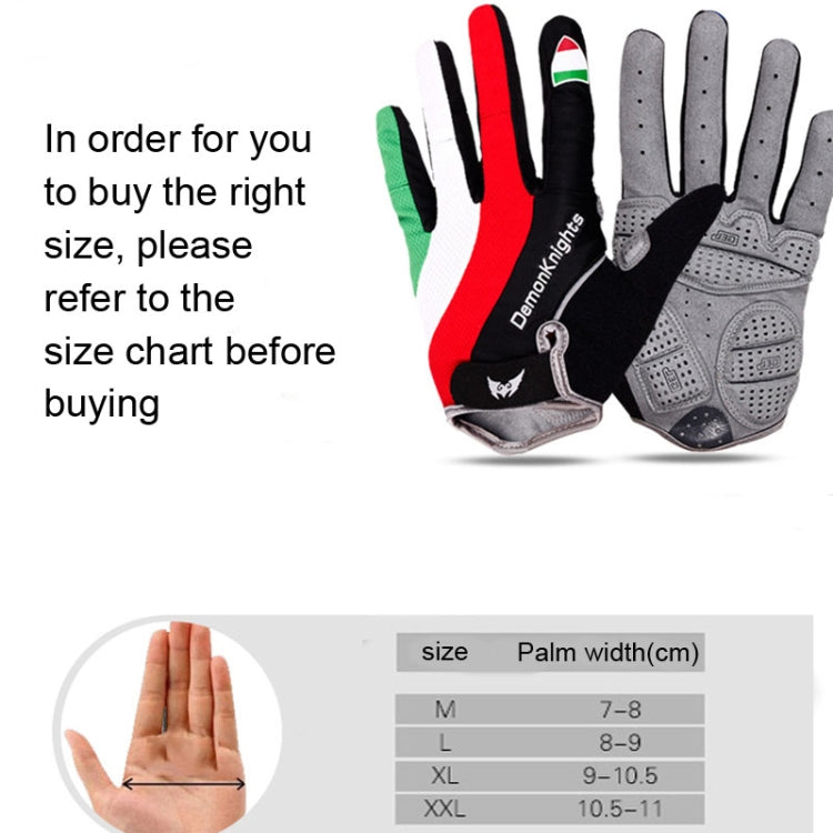 DemonKnights Cycling Gloves Full Finger Bicycle Gloves Outdoor Sports Equipment