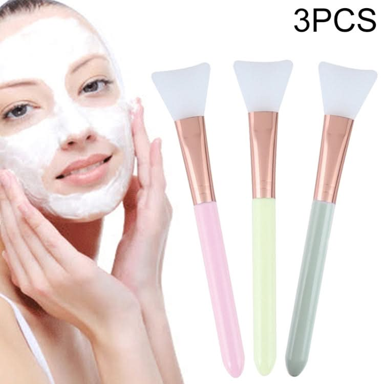 3 PCS Stirring Brush Soft Silicone Makeup Brush Women Skin Face Care Tool, Random Color Delivery-Reluova