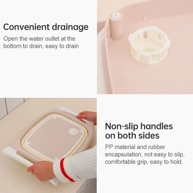 Multifunctional Cutting Board Kitchen Foldable Vegetable Washing Basin - Reluova