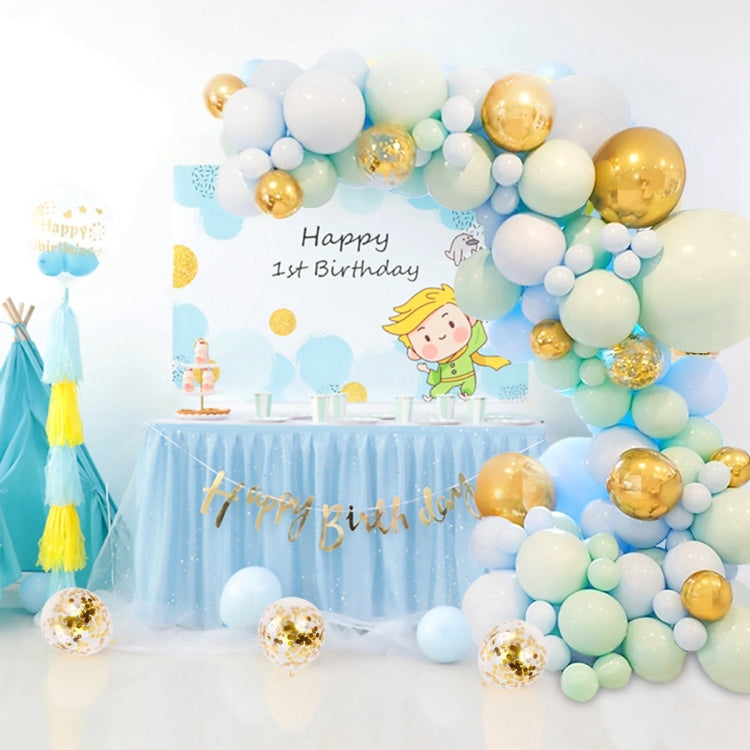 Macaron Green And Blue Balloon Chain Package Birthday Wedding Party Background Wall Decoration Balloon Combination My Store