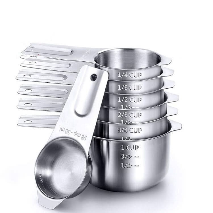 7 in 1 304 Stainless Steel Measuring Cup Set Baking Tools-Reluova