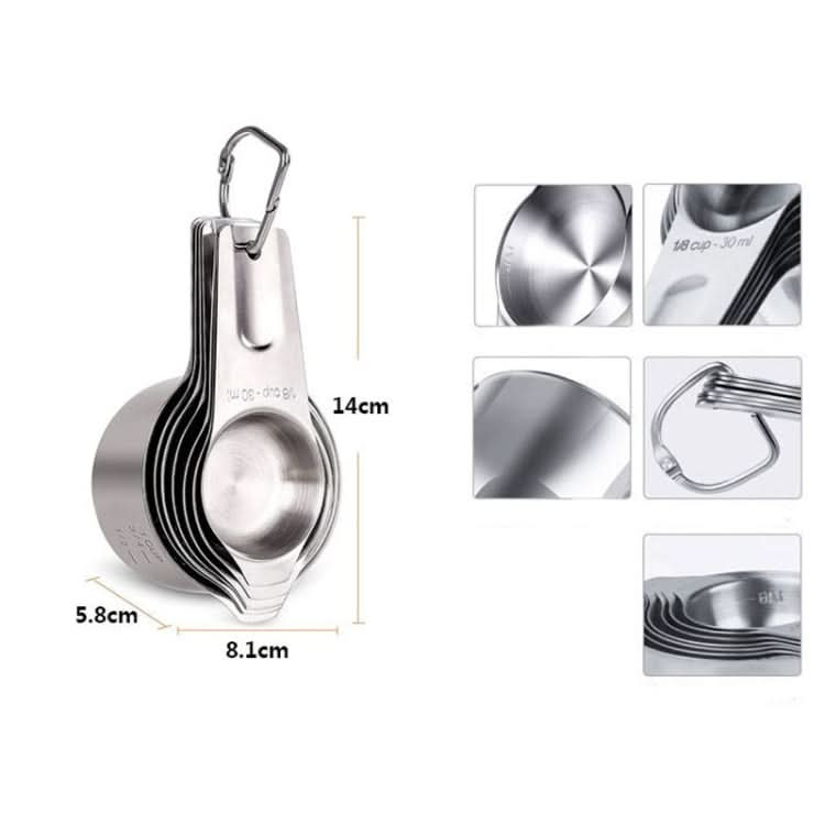 7 in 1 304 Stainless Steel Measuring Cup Set Baking Tools-Reluova