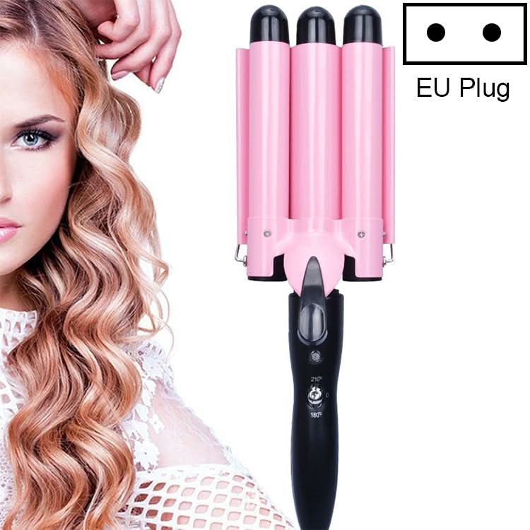 20-32m Automatic Ceramic Perm Splint Hair Curler 3 Barrels Big Wave Hair Curling Iron Tools-Reluova