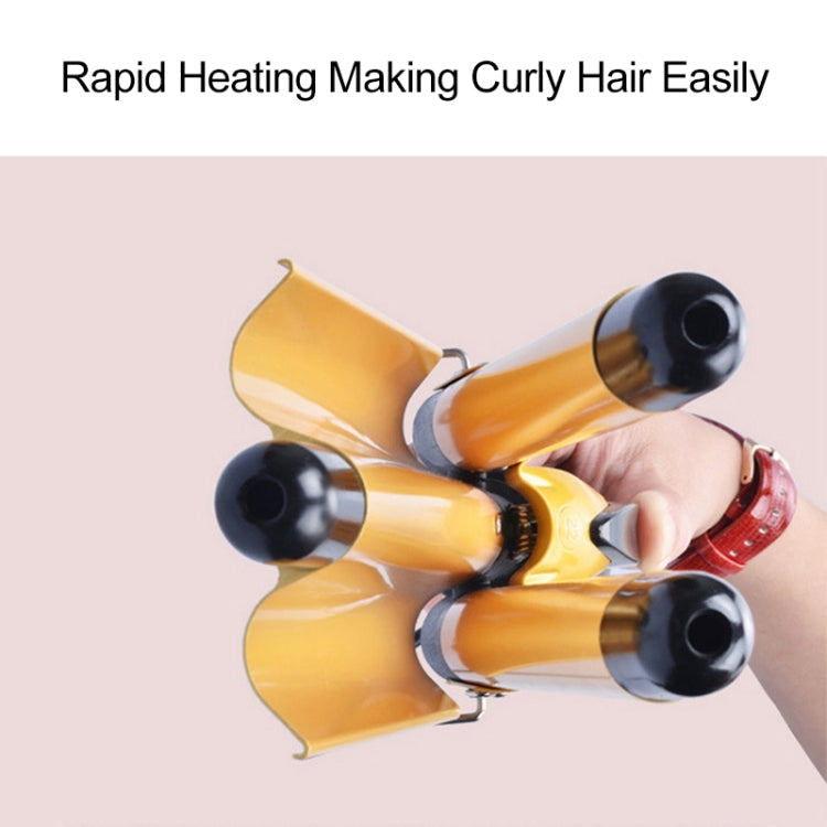 20-32m Automatic Ceramic Perm Splint Hair Curler 3 Barrels Big Wave Hair Curling Iron Tools