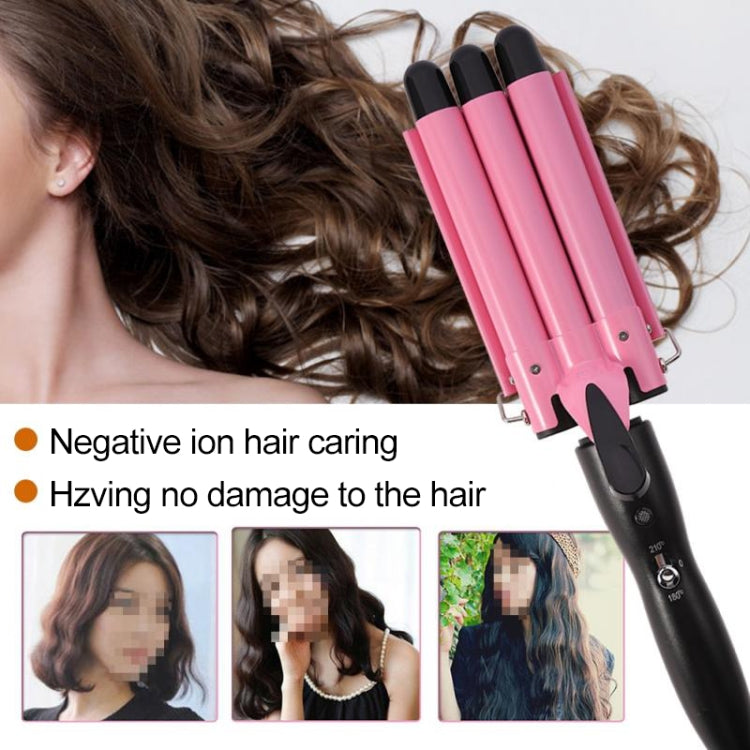 20-32m Automatic Ceramic Perm Splint Hair Curler 3 Barrels Big Wave Hair Curling Iron Tools