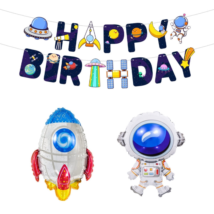 Wandering Earth Astronaut Theme Balloon Set Birthday Party Rocket Balloon Decoration Aluminum Film Balloon My Store