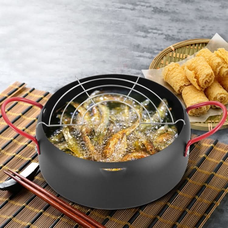 Tempura Hot Pot Household Fryer Pot Non-Stick Pan With Filter Holder Reluova