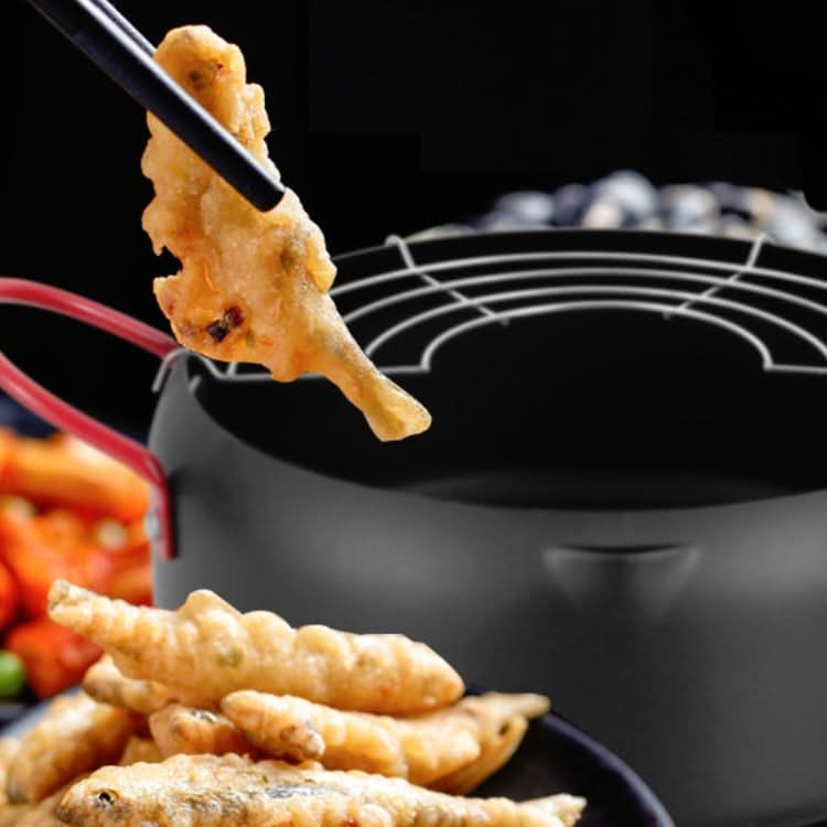 Tempura Hot Pot Household Fryer Pot Non-Stick Pan With Filter Holder Reluova