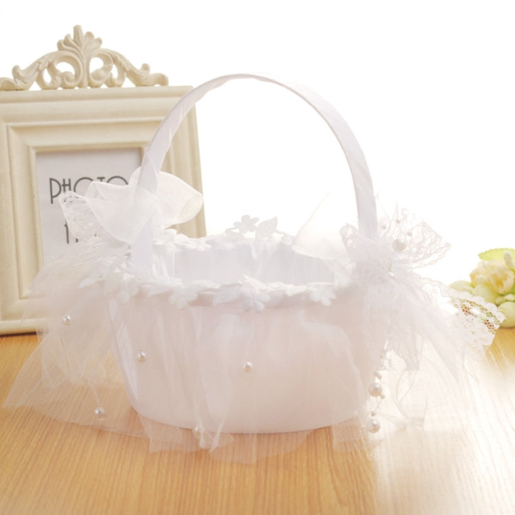 Wedding Flower Baskets Lace Diamond Bridal Hand Basket My Store