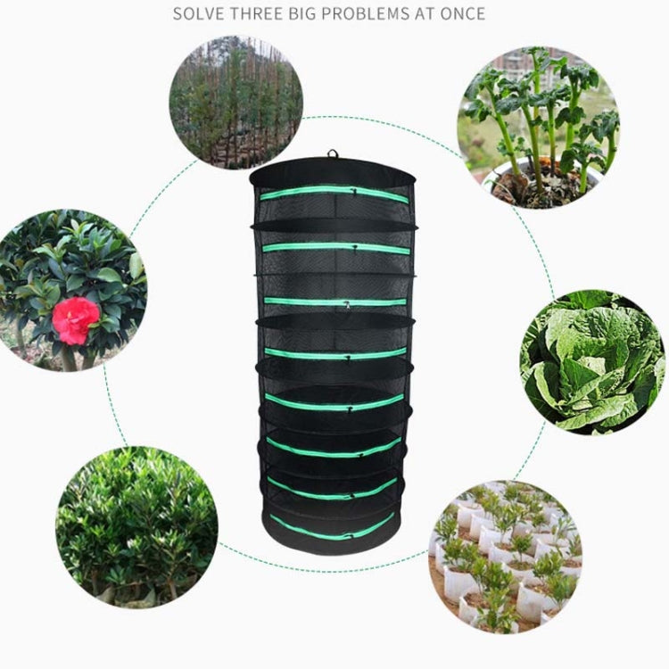 Hanging Herbal Drying Net Foldable Drying Rack Closed Zipper Plant Drying Net