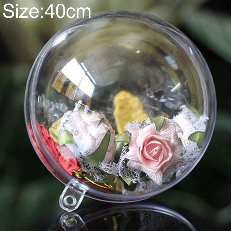 High Transparent Christmas Plastic Hollow Round Ball Window Decoration Mall Hanging Ball