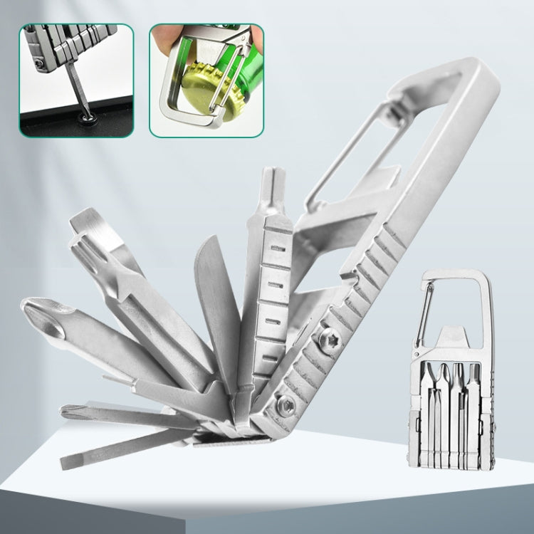 13 In 1 Multifunctional Stainless Steel Combination Batch Head Small Tool Foldable Outdoor Emergency Tool