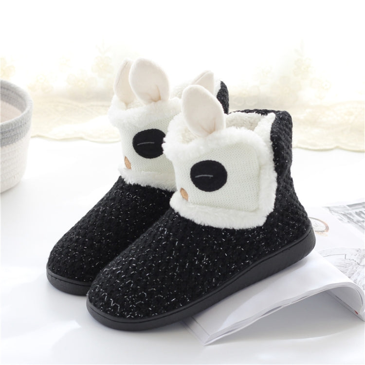 Autumn And Winter Non-Slip Home Cotton Boots Thick Warm Cotton Slippers Reluova