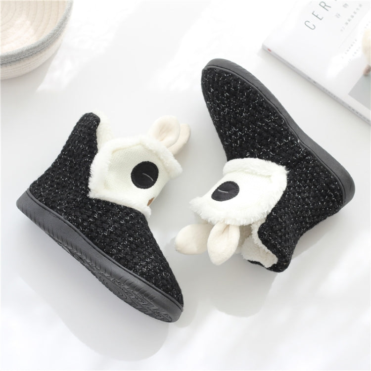 Autumn And Winter Non-Slip Home Cotton Boots Thick Warm Cotton Slippers