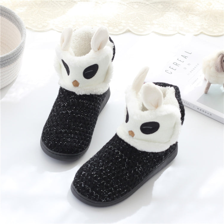 Autumn And Winter Non-Slip Home Cotton Boots Thick Warm Cotton Slippers