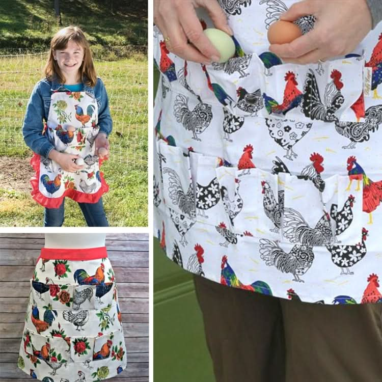 Egg Collection Skirt Multi-Pocket Egg Apron - Reluova