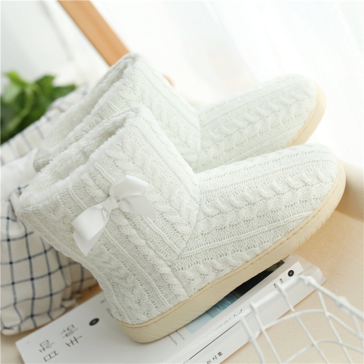 Winter Home Boots Thick-Soled Non-Slip Cotton Slippers