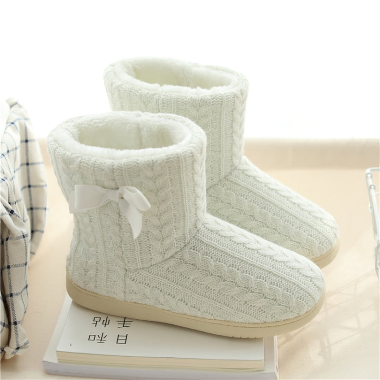 Winter Home Boots Thick-Soled Non-Slip Cotton Slippers