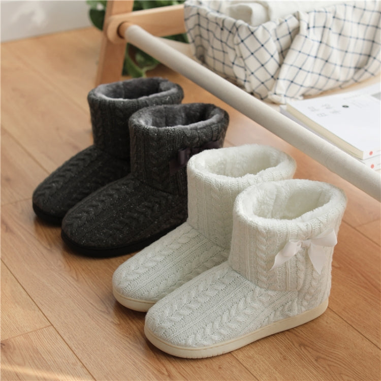 Winter Home Boots Thick-Soled Non-Slip Cotton Slippers