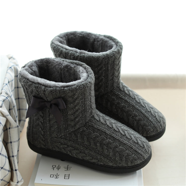 Winter Home Boots Thick-Soled Non-Slip Cotton Slippers