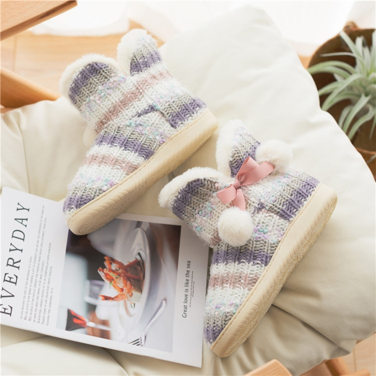 Cashmere Winter Home Boots Thick-Soled Cotton Slippers