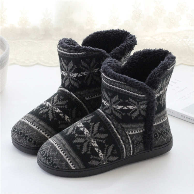 Winter Cashmere Home Boots Thick-Soled Cotton Slippers Reluova