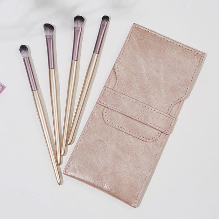 4 PCS / Set Makeup Brush Eye Shadow Brush Eye Makeup Set Soft Hair Detail Brush Smudge Brush With Brush Bag-Reluova