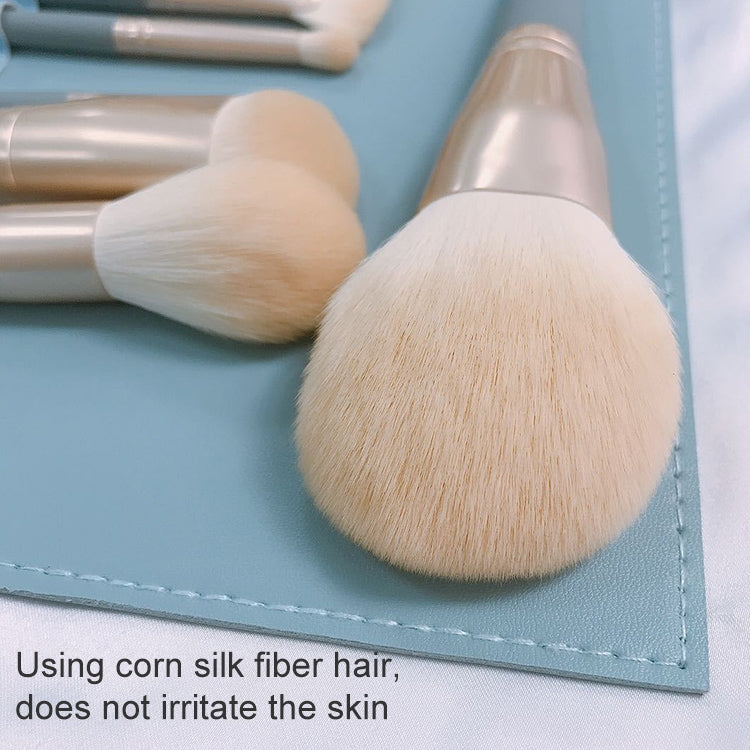 10 PCS / Set Makeup Brush Corn Silk Fiber Hair Loose Powder Brush Face And Eye Makeup Brush