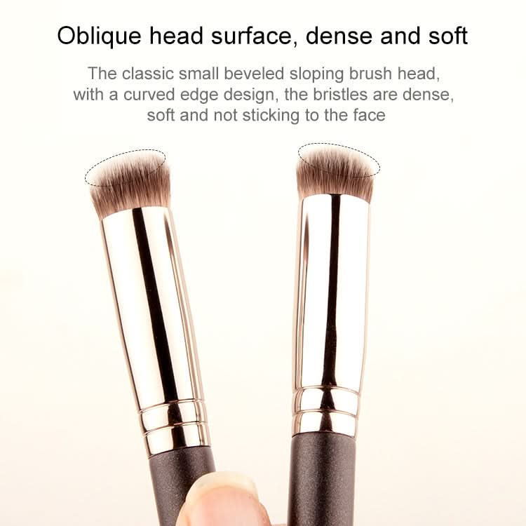 4 PCS Fiber Hair Makeup Brush Wooden Handle Foundation Brush-Reluova