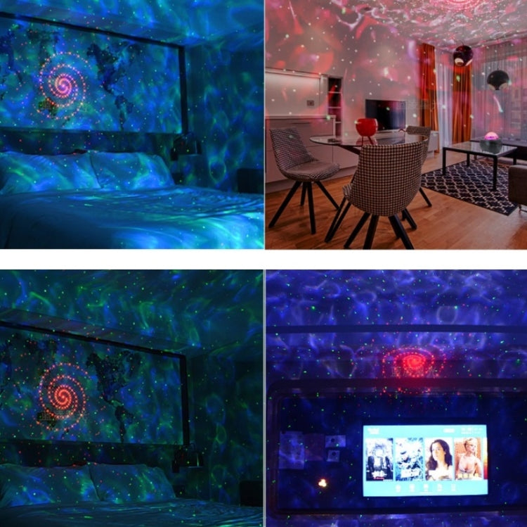 M2 8W Christmas Starry Sky Laser Projection Atmosphere Light Rotating Starry Dynamic Water Pattern Sleeping Light My Store