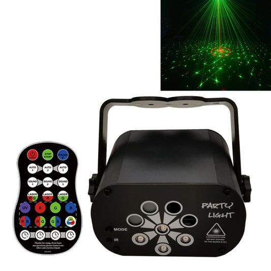 R90 8W UV Mini Laser Light Sound Control Induction Stage Atmosphere Light Bar KTV Laser Light