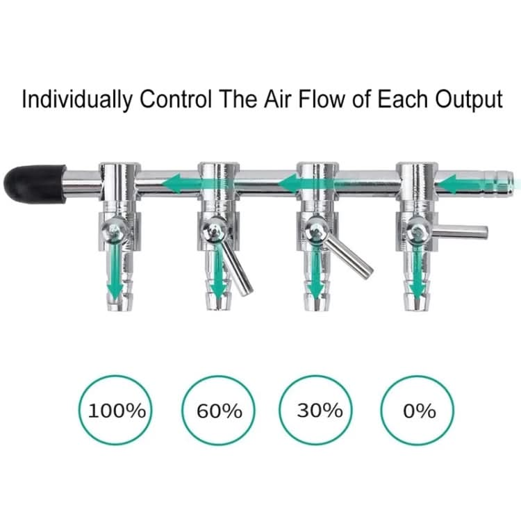 Fish Tank Oxygen Pipe Stainless Steel Distributor Oxygen Regulating Valve - Reluova