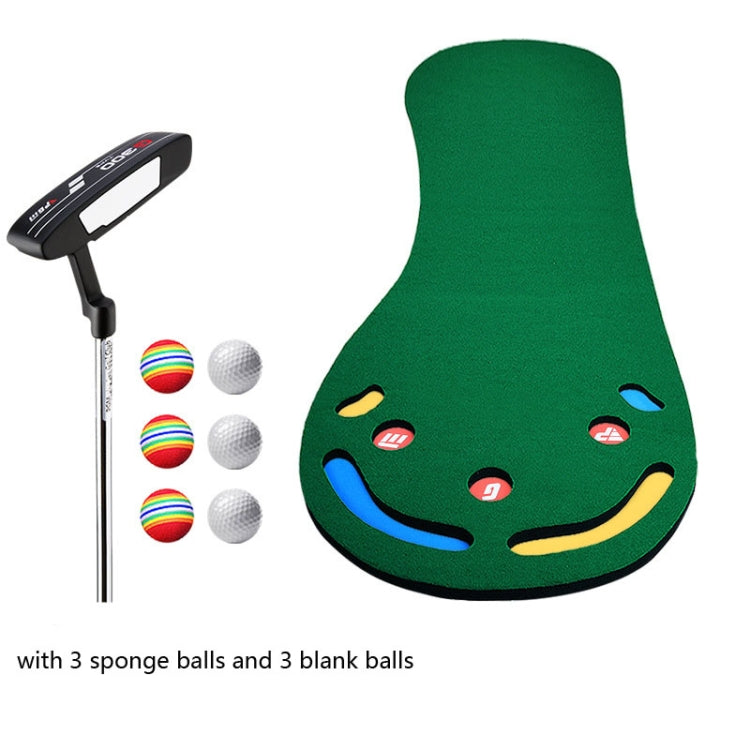 PGM GL002 Indoor Golf Putting Trainer Big Feet Mini Golf Practice Blanket with Putter and Balls