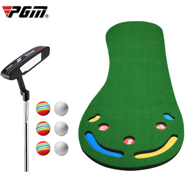 PGM GL002 Indoor Golf Putting Trainer Big Feet Mini Golf Practice Blanket with Putter and Balls