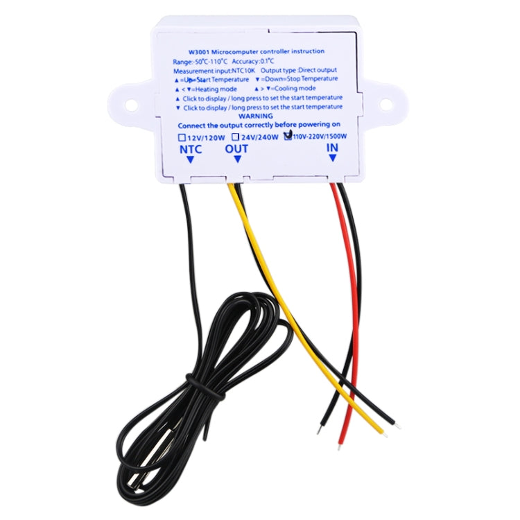 XH-W3001 Digital LED Temperature Controller Arduino Cooling Heating Switch Thermostat NTC Sensor Reluova